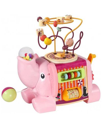 Детска играчка 5 в 1 Top Bright - Activity Elephant, розова - 1