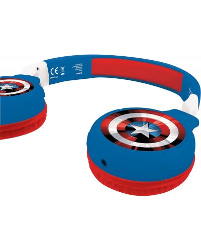 Детски слушалки Lexibook - Avengers HPBT010AV, безжични, сини - 2