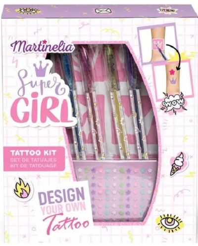 Детски комплект за татуировки Martinelia - Super Girl  - 1
