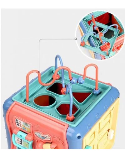 Детска играчка 7 в 1 MalPlay - Интерактивен образователен куб - 6