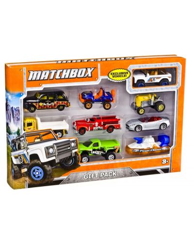 Детски комплект Mattel Matchbox - 9 колички, асортимент - 1