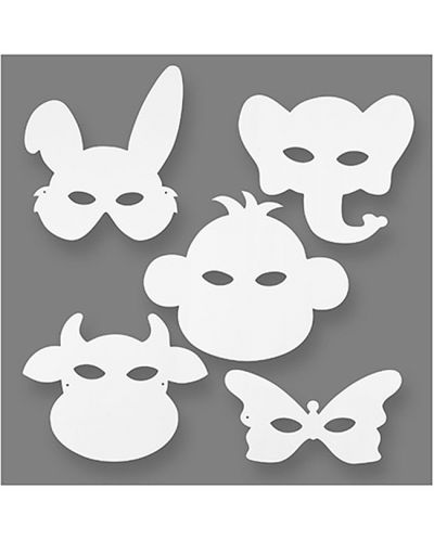 Детски маски за декорация Creativ Company - Животни, 16 броя - 2