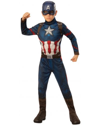 Детски карнавален костюм Rubies - Avengers Captain America, размер M - 1