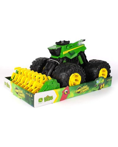 Детска играчка Tomy John Deere - Комбайна, с чудовищни гуми - 3