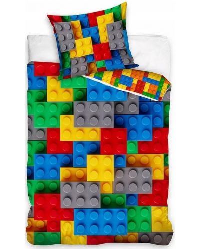 Детски спален комплект от 2 части Sonne - Блокчета Lego - 1