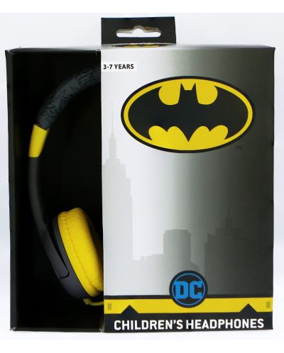 Детски слушалки OTL Technologies - Batman, сиви/жълти - 5