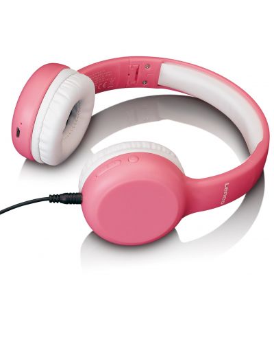 Детски слушалки с микрофон Lenco - HPB-110PK, безжични, розови - 5