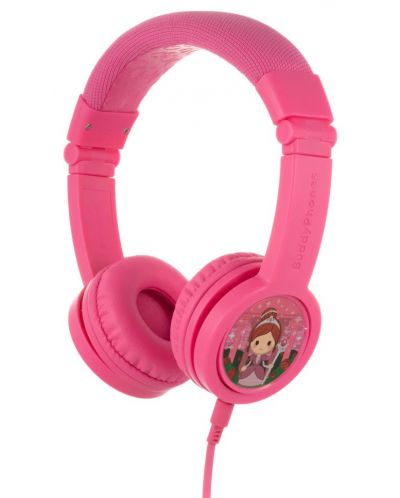 Детски слушалки с микрофон BuddyPhones - Explore+, розови - 2