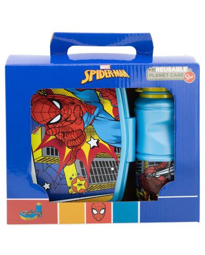 Детски комплект Stor - Spider-Man, бутилка и кутия за храна - 2