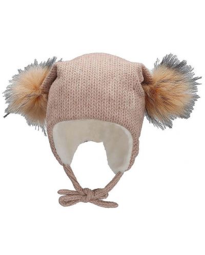 Детска зимна шапка с помпони Sterntaler - Момиче, 55 cm, 4-6 години - 1