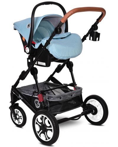 Детска комбинирана количка Lorelli - Lora Set, Sky Blue - 9