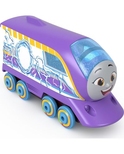 Детска играчка Fisher Price Thomas & Friends - Влакче с променящ се цвят, лилаво - 2