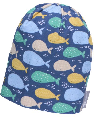 Детска шапка с UV 50+ защита Sterntaler - С китове, 53 cm, 2-4 години - 4