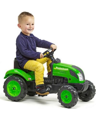 Детски трактор с педали Falk - Зелен - 2
