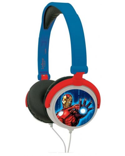 Детски слушалки Lexibook - Avengers HP010AV, сини/червени - 1