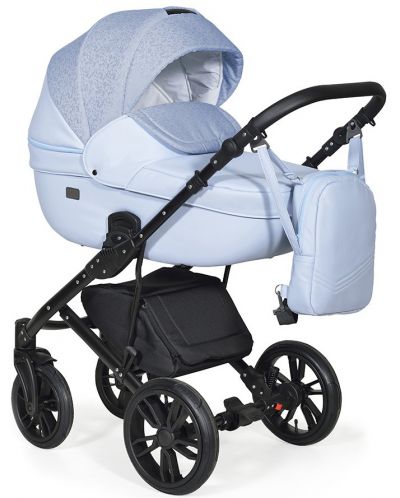 Комбинирана детска количка 2в1 Baby Giggle - Mio, синя - 1