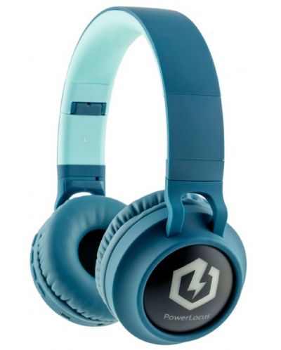 Детски слушалки PowerLocus - Buddy, безжични, сини - 1