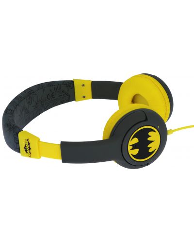 Детски слушалки OTL Technologies - Batman, сиви/жълти - 3