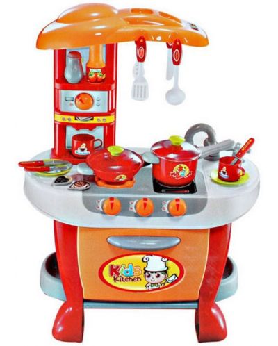 Детска кухня YIFENG - Little Chef, червена, с аксесоари