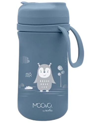 Детски термос със сламка Nuvita - 350 ml, Powder Blue - 1