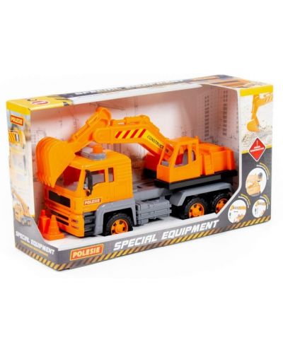 Детска играчка Polesie - Камион с багер Diamond - 1