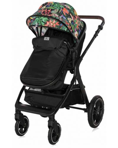 Бебешка количка Lorelli - Viola, Tropical flowers - 3