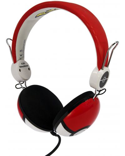 Детски слушалки OTL Technologies - Pokeball Tween, червени - 3