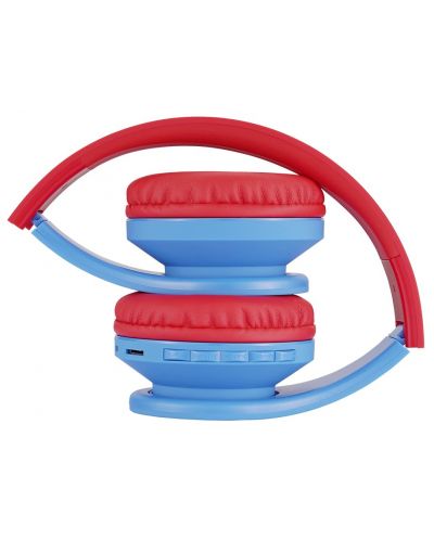 Детски слушалки с микрофон PowerLocus - P1, безжични, червени - 4