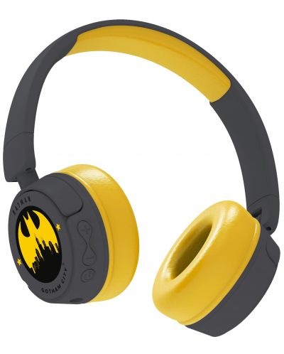 Детски слушалки OTL Technologies - Batman Gotham City, безжични, черни/ жълти - 3