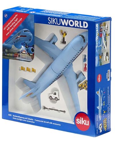 Детски игрален комплект Siku - Самолет с аксесоари - 1