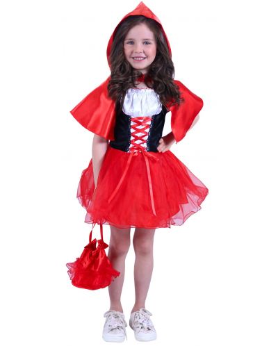 Детски карнавален костюм Rappa - Червената шапчица, 3 части, S (80-90 cm) - 1