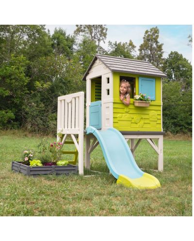 Детска къщичка с пързалка и пясъчник Smoby - 4