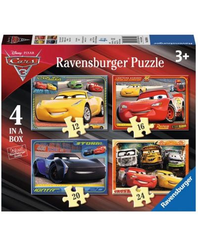 Детски пъзел Ravensburger 4 в 1 - Колите 3 - 1