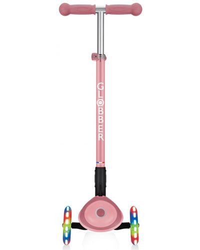 Детска сгъваема тротинетка Globber - Primo Foldable Plus Lights, розова - 2