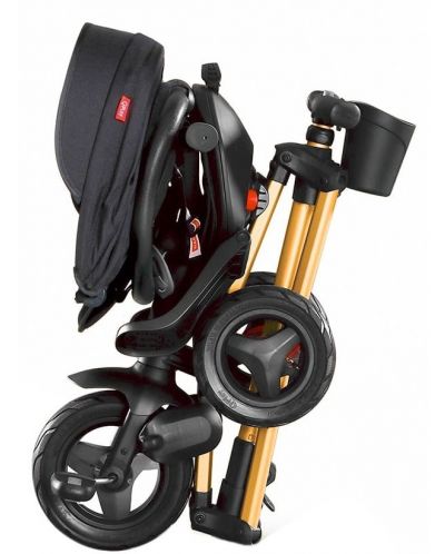 Детска триколка QPlay - Nova, Air Wheels, Golden/Black - 6