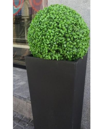 Декоративна топка Rossima - Чемшир, 28 cm, PVC, тъмнозелена - 2