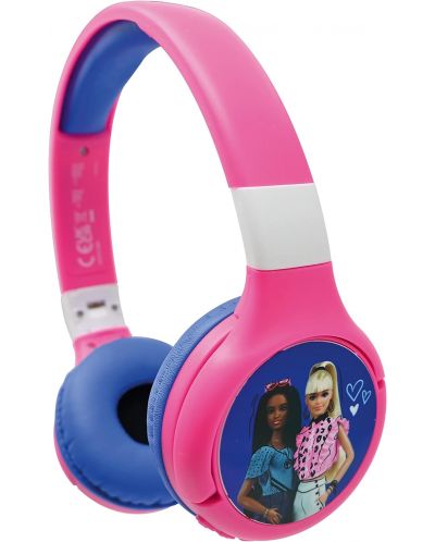 Детски слушалки Lexibook - Barbie HPBT010BB, безжични, сини - 3
