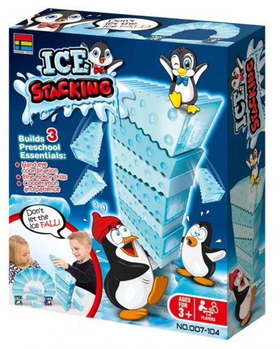 Детска игра за баланс с пингвини Kingso - Ледена кула - 1