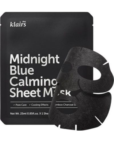 Dear Klairs Midnight Blue Лист маска за лице, 25 ml - 1