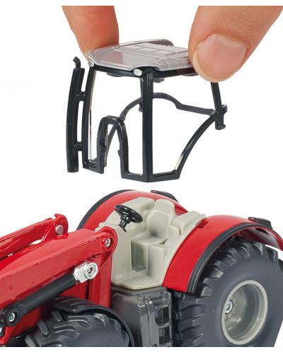 Детска играчка Siku - Трактор Massey Ferguson с челен товарач, 1:50 - 4