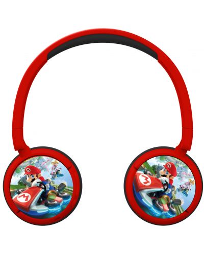 Детски слушалки OTL Technologies - Mario Kart, безжични, червени - 2