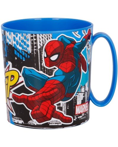 Детска чаша за микровълнова Stor - Spiderman, 350 ml - 2