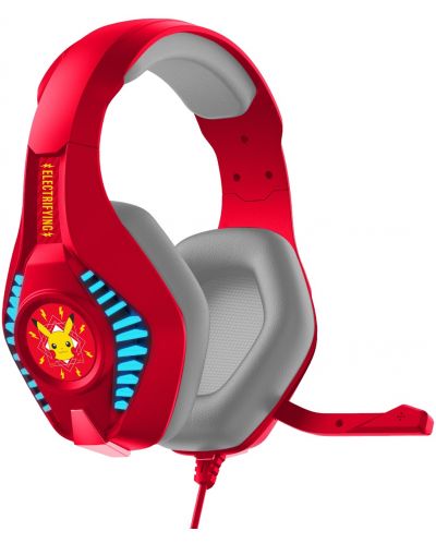 Детски слушалки OTL Technologies - Pro G5 Pokemon Еlectric, червени - 2