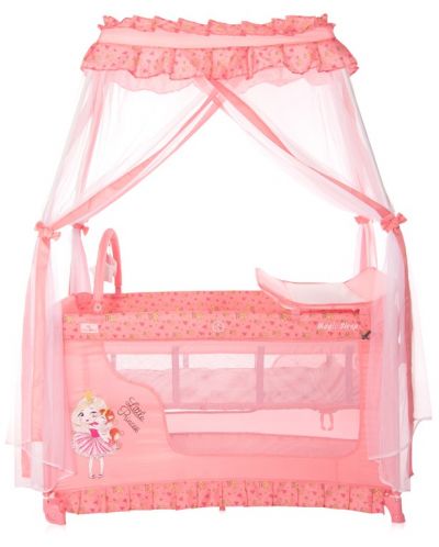 Детска кошара Lorelli Magic Sleep - Princess, розова - 3
