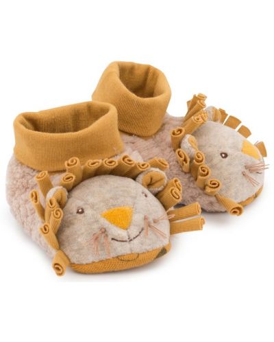 Детски пантофки Moulin Roty Sous mon baobab - Лъвче