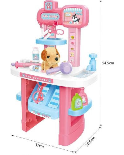 Детска играчка Ocie - Ветеринарна маса с 22 части - 3