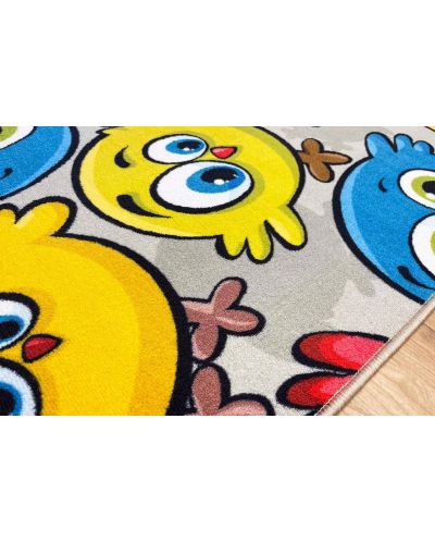 Детски килим BLC - Цветни Пиленца, многоцветен - 4