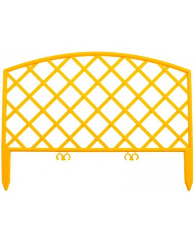 Декоративна ограда решетка Palisad - 65001, 24 х 320 cm, жълта - 2
