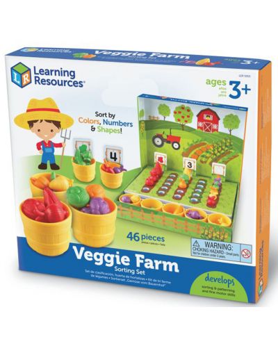 Детска игра Learning Resources - Зеленчукова градина за сортиране - 3