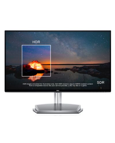 Dell S2418H, 23.8" Wide LED, IPS Anti-Glare, InfinityEdge, AMD Free Sync, HDR, FullHD 1920x1080, 6ms, 1000:1, 8000000:1 DCR, 250 cd/m2, VGA, HDMI, Speakers, Black&Silver - 3